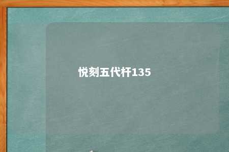 悦刻五代杆135